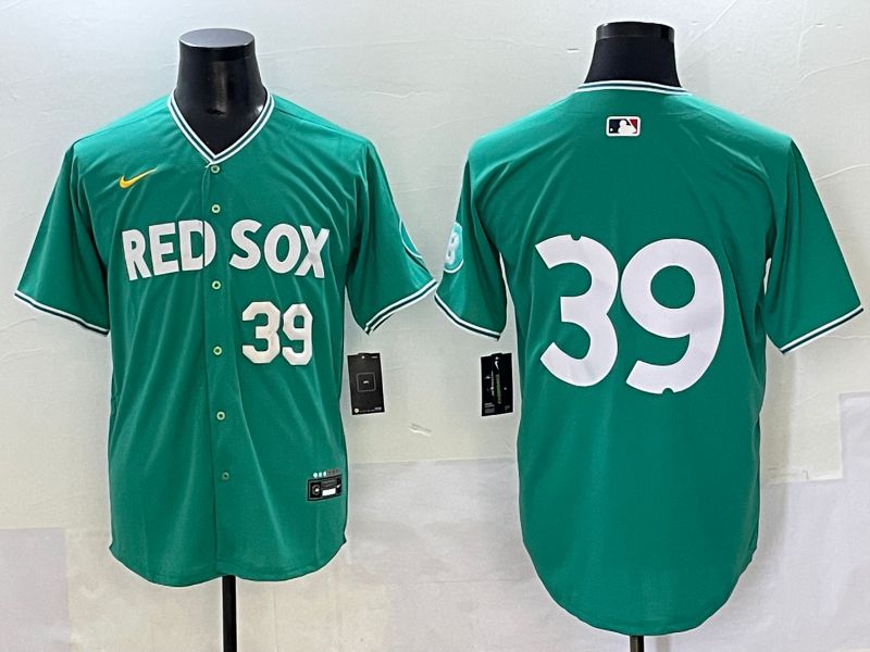 Men 2025 Boston Red Sox #39 No Name Dark Green Joint Name Nike MLB Jersey style 4